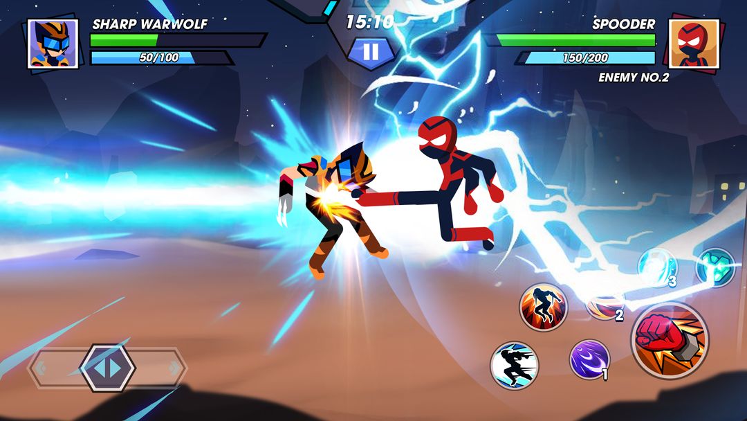 Stickman Fighter Infinity - Super Action Heroes screenshot game