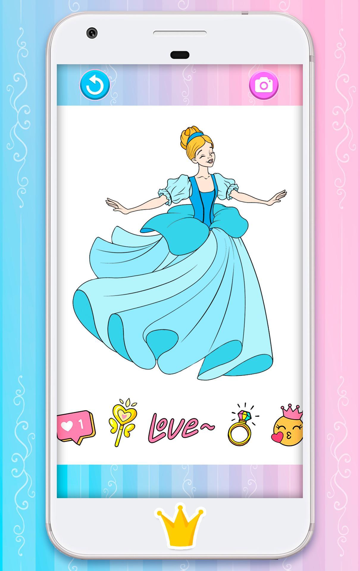 Ảnh chụp màn hình Princess Coloring Pages