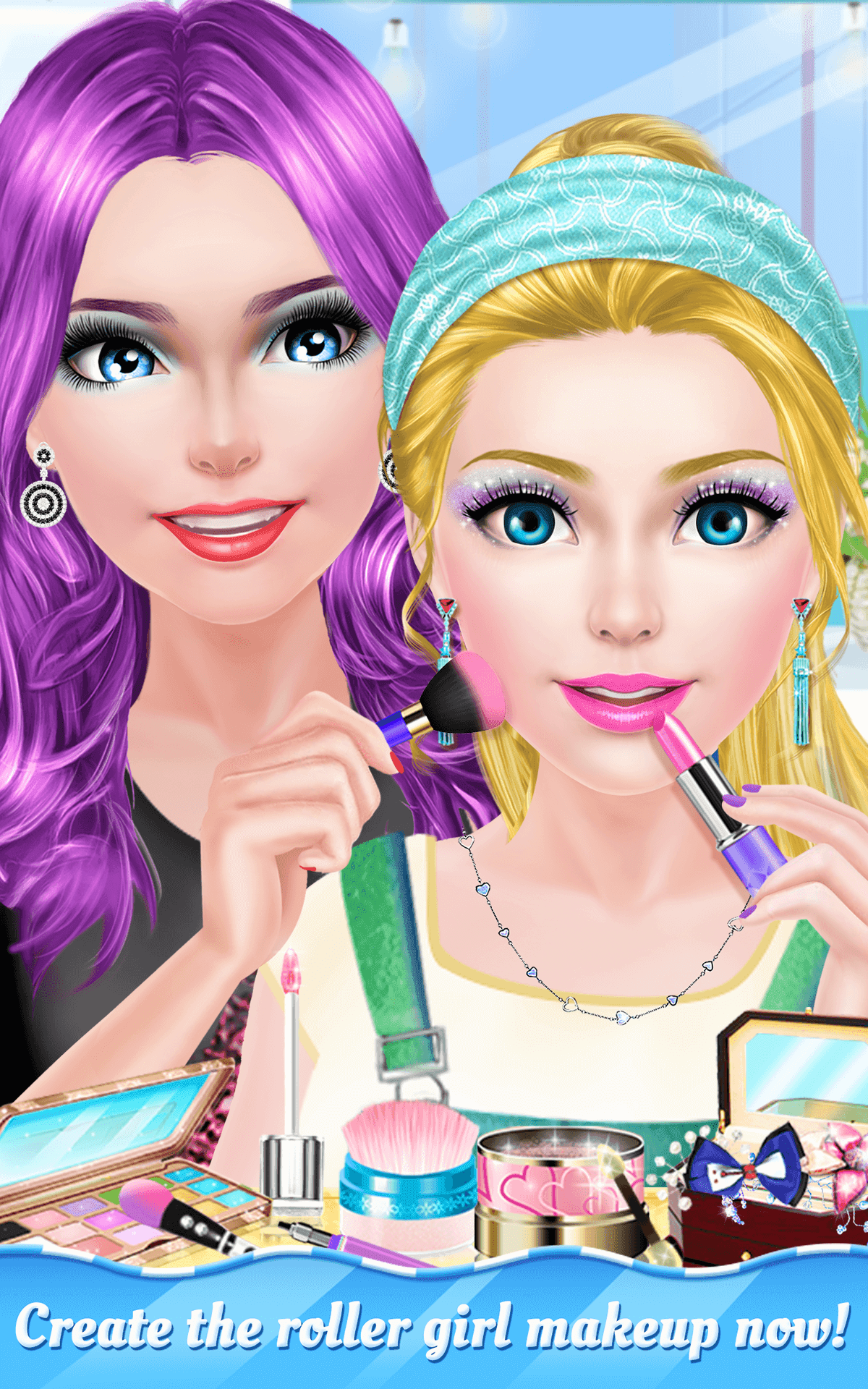 Summer Roller Girl - BFF Salon Game Screenshot