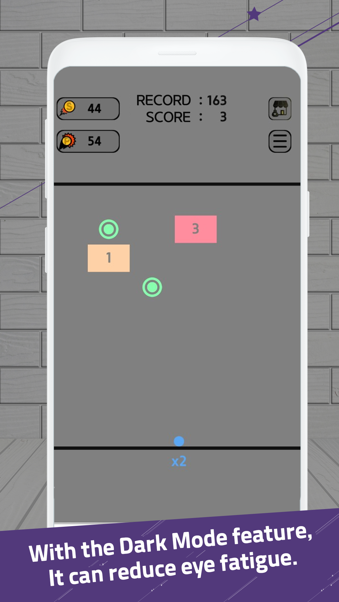 Скриншот игры Swipe Brick Breaker
