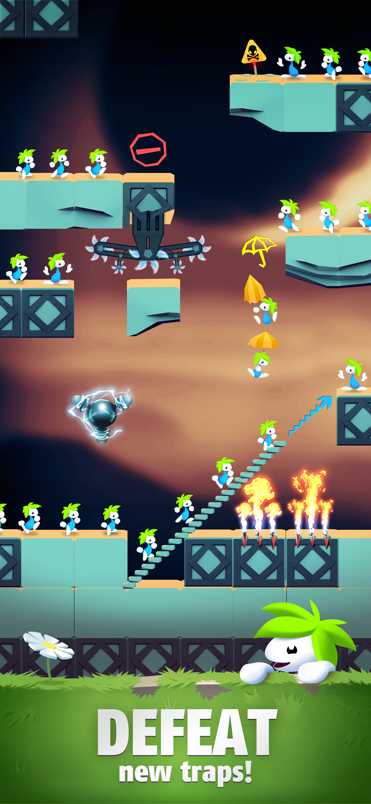 Lemmings: Puzzle Survival Game Screenshot