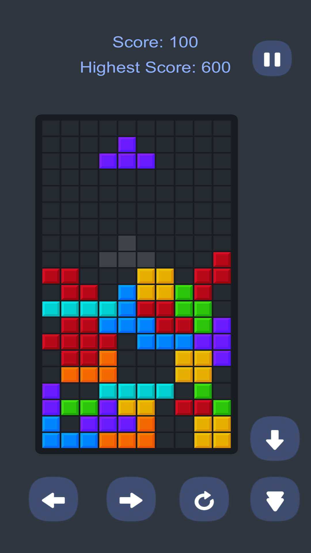 Screenshot of Tetris