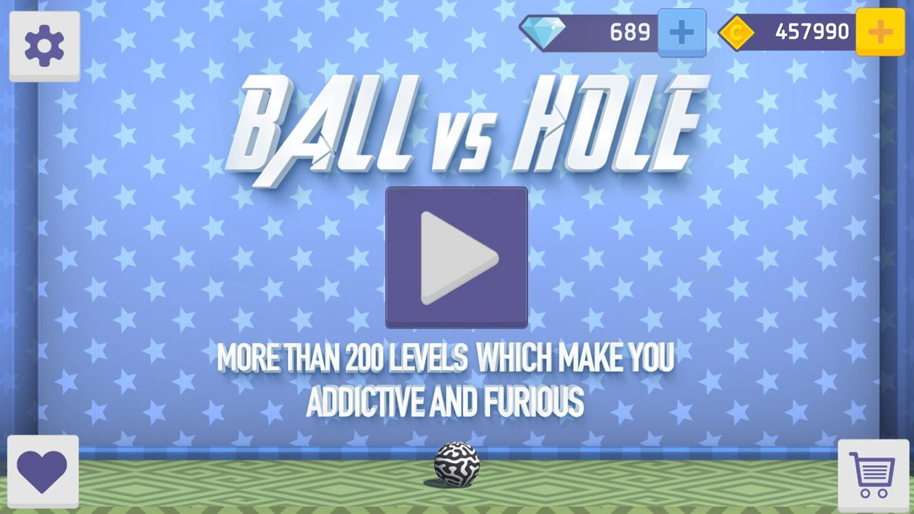 Screenshot 1 of Ball vs Hole: Trò chơi gây nghiện & khó nhất 1.1.0