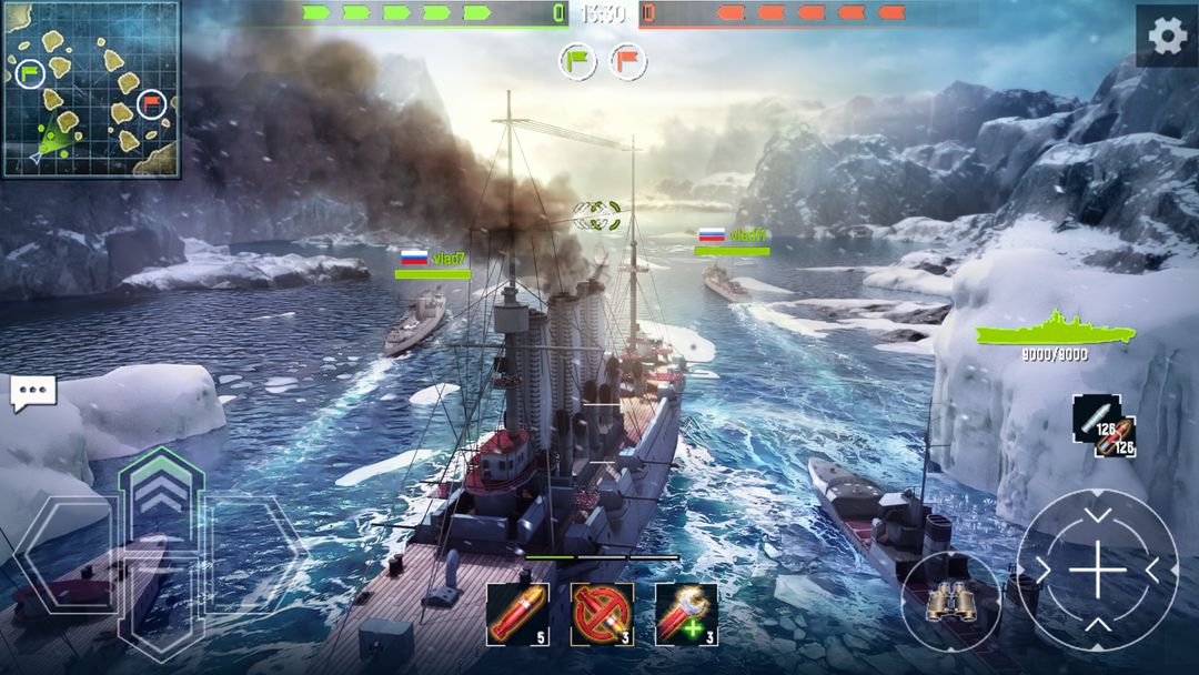 Screenshot of Navy War: Modern Battleship
