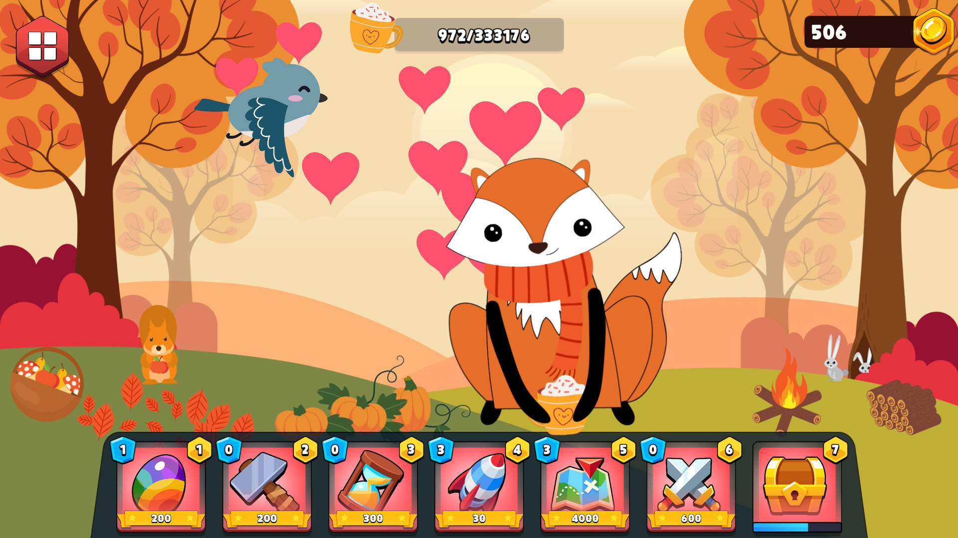 Screenshot of Feed the Pets Fall Animals