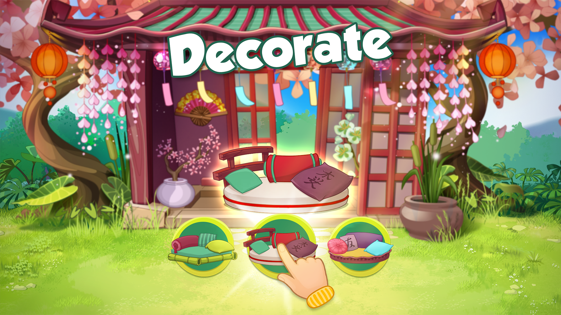 Bloomberry match-3 story. Merg Game Screenshot