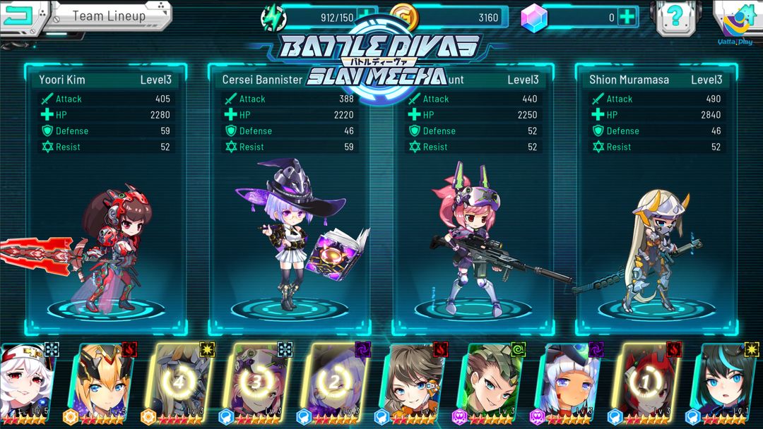 Screenshot of Battle Divas: Slay Mecha