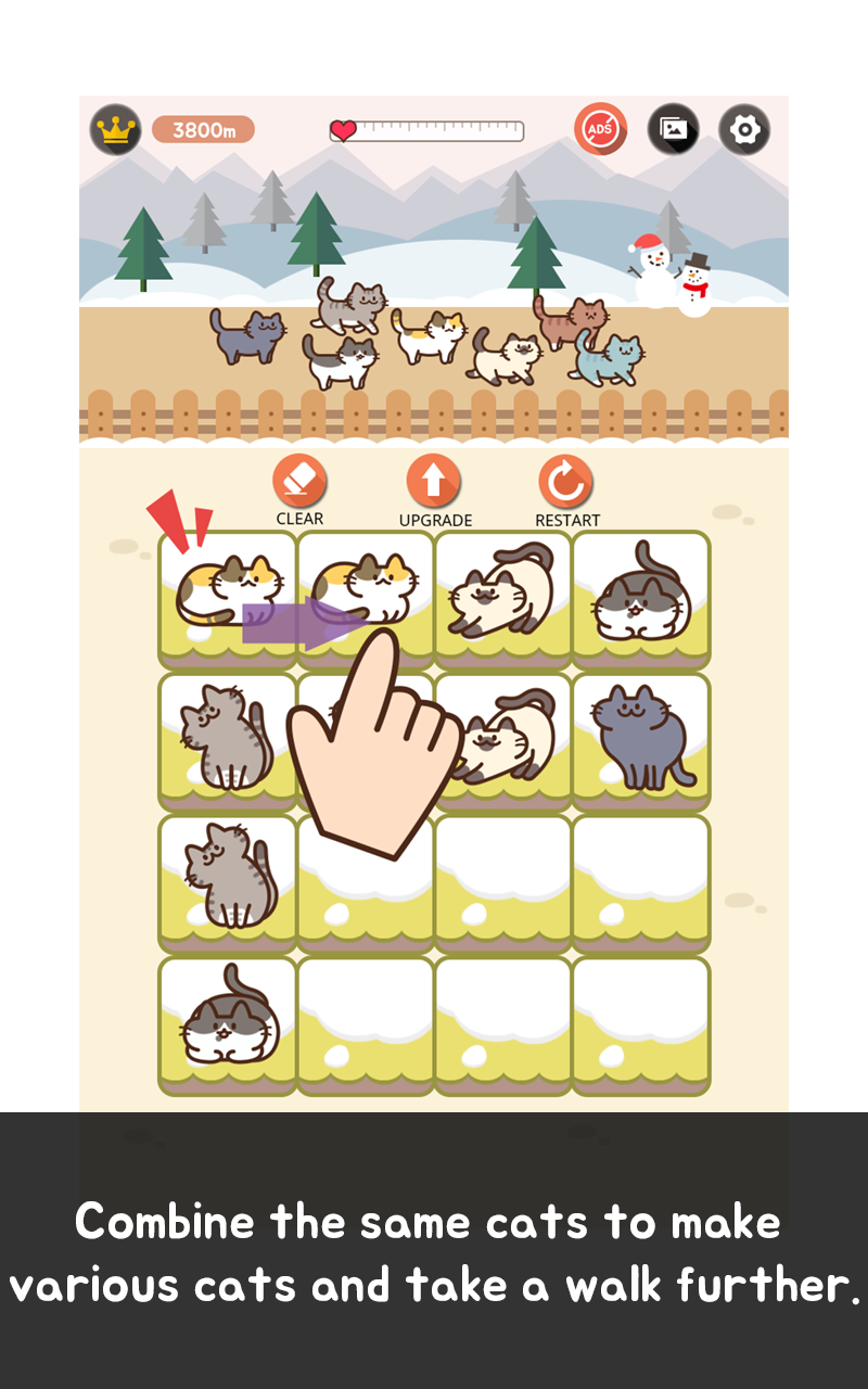 2048WalkingCat Game Screenshot