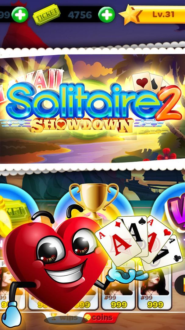 Screenshot of Solitaire Showdown 2