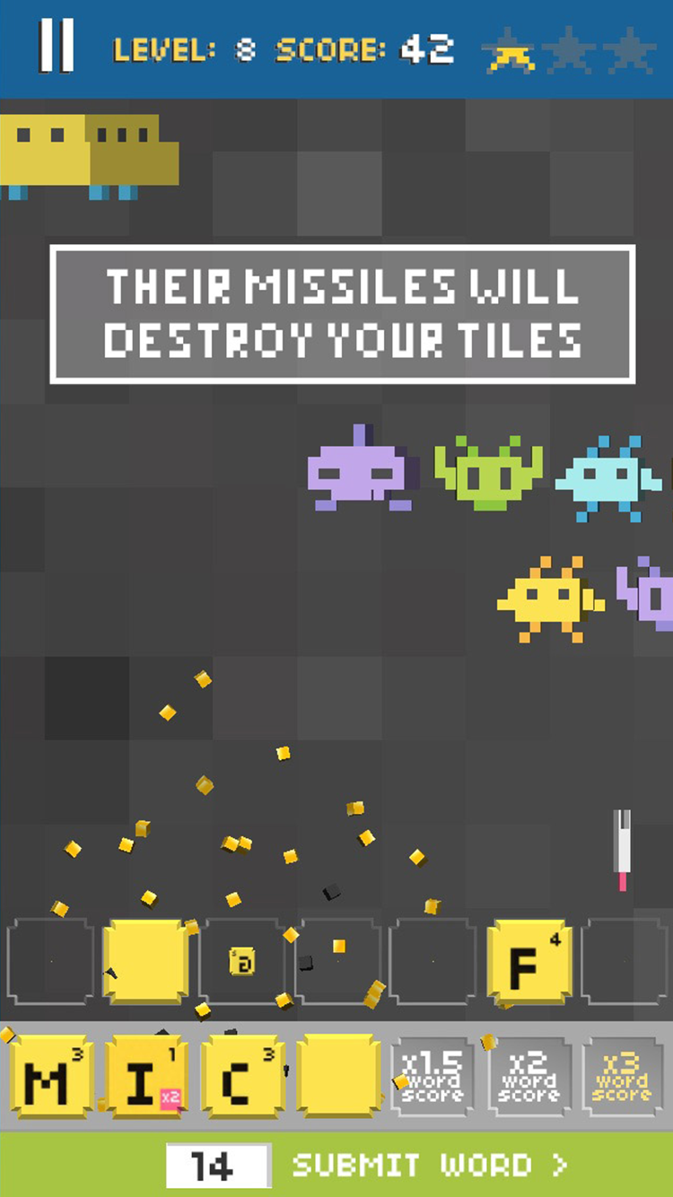 Word Invaders Game Screenshot