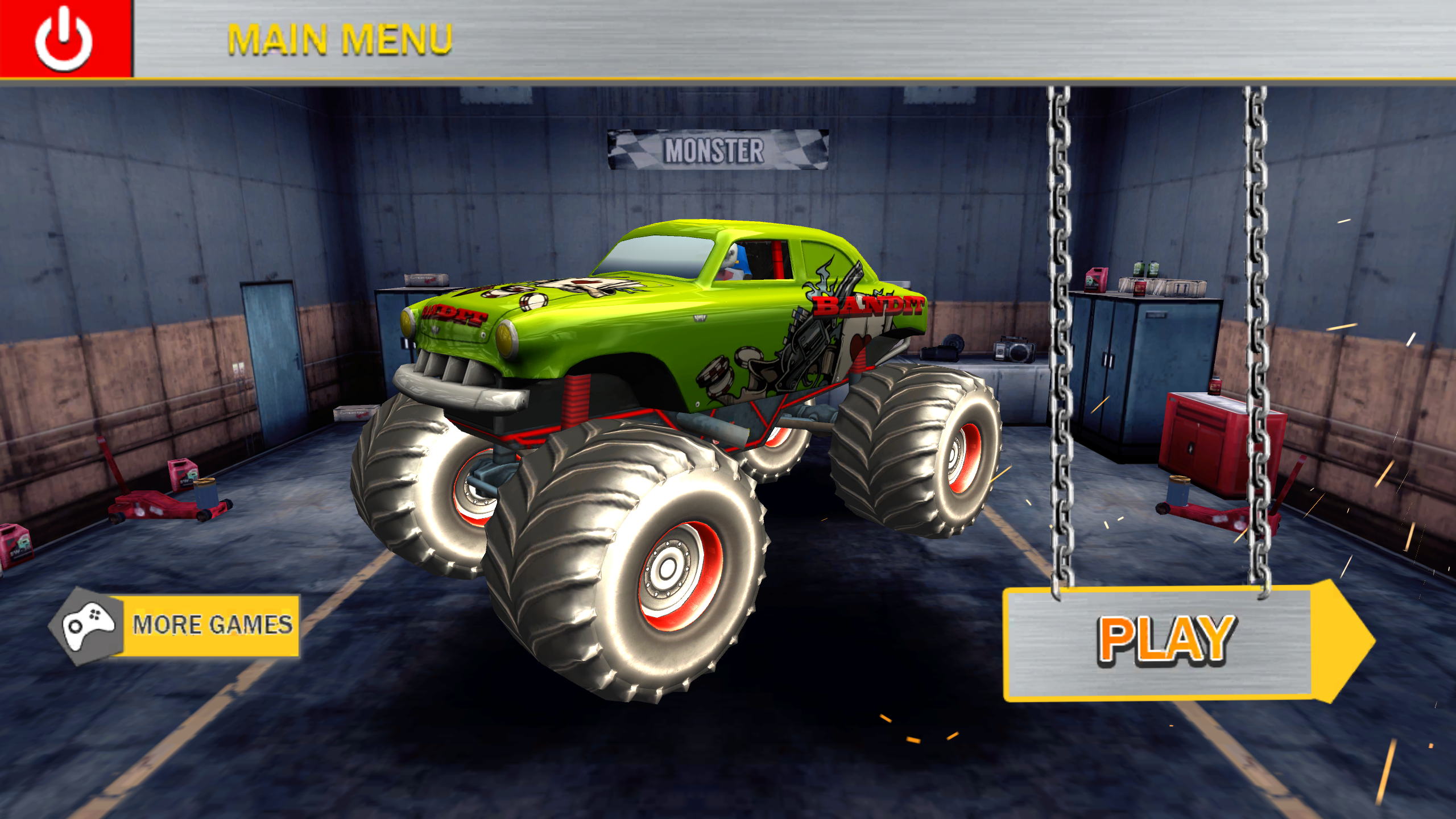 Mega Ramp Monster Truck 3D Game Screenshot