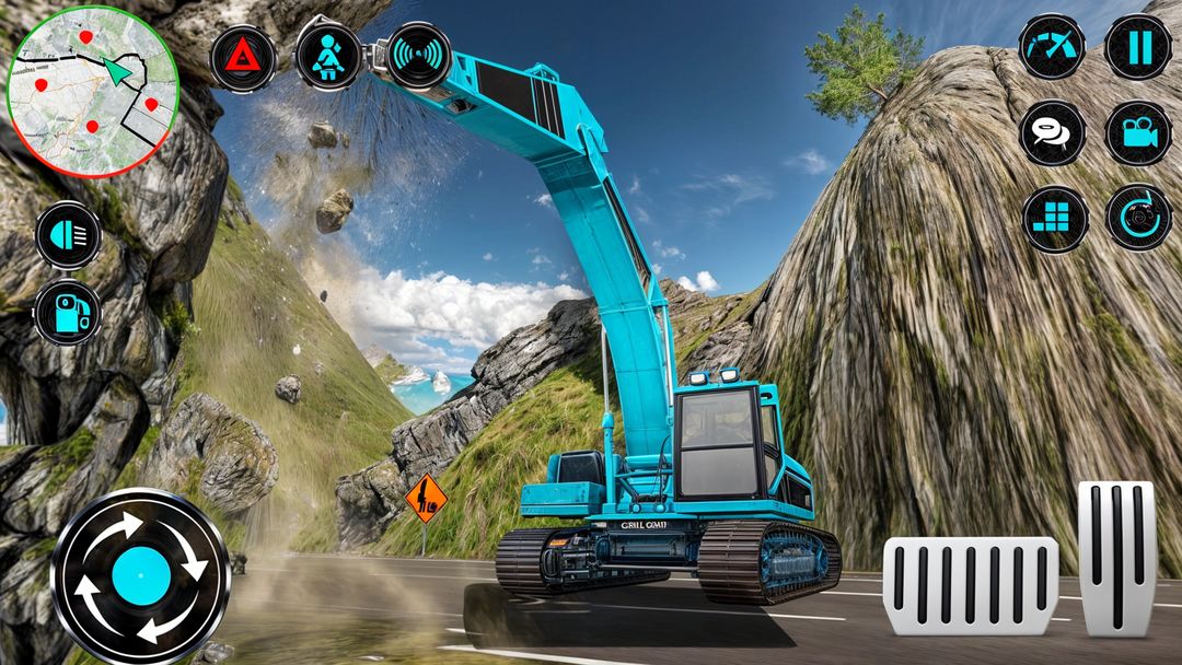 重型挖掘機3D石礦業遊戲截圖