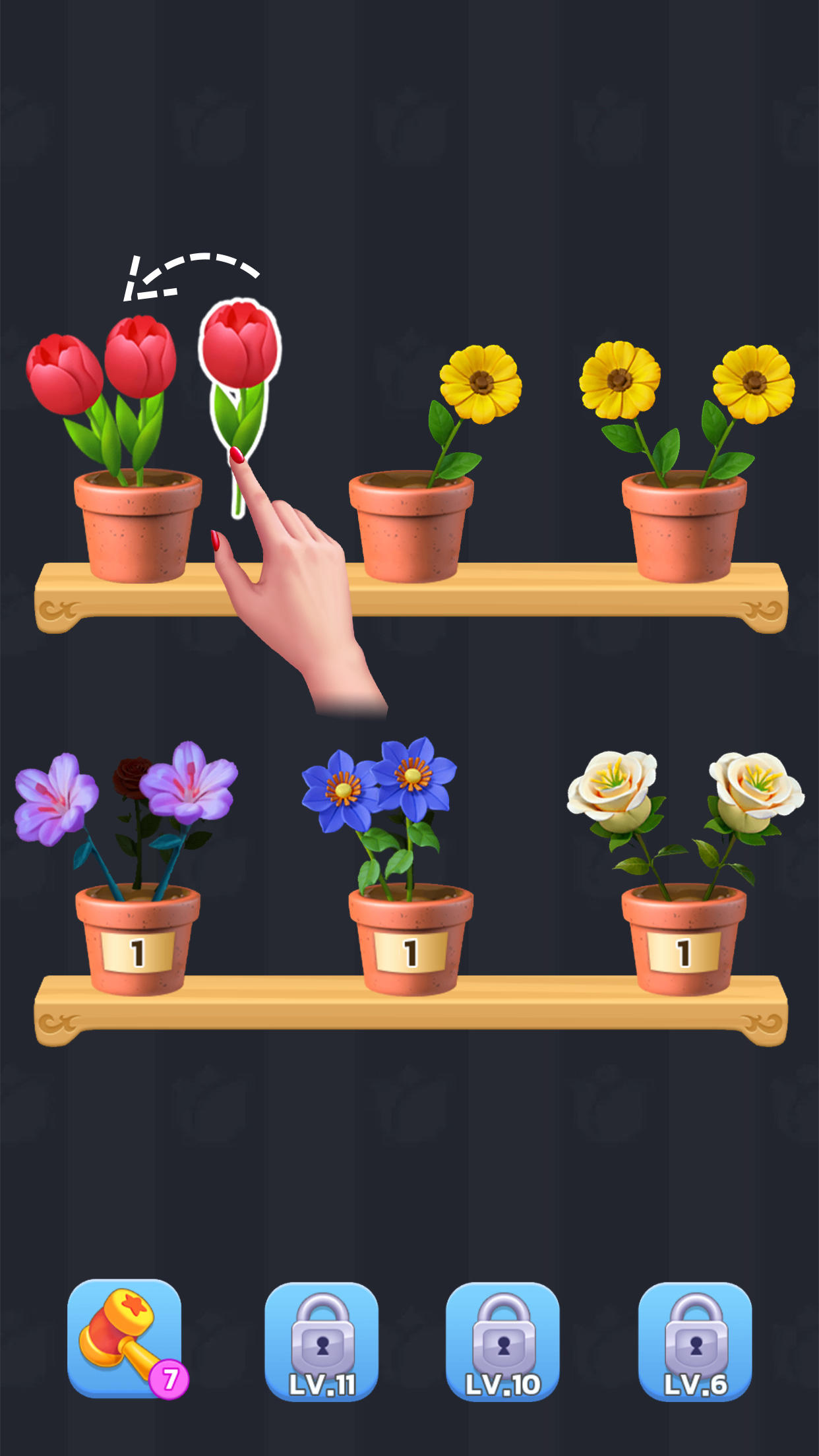 Blossom Sort - Flower Games Game Screenshot