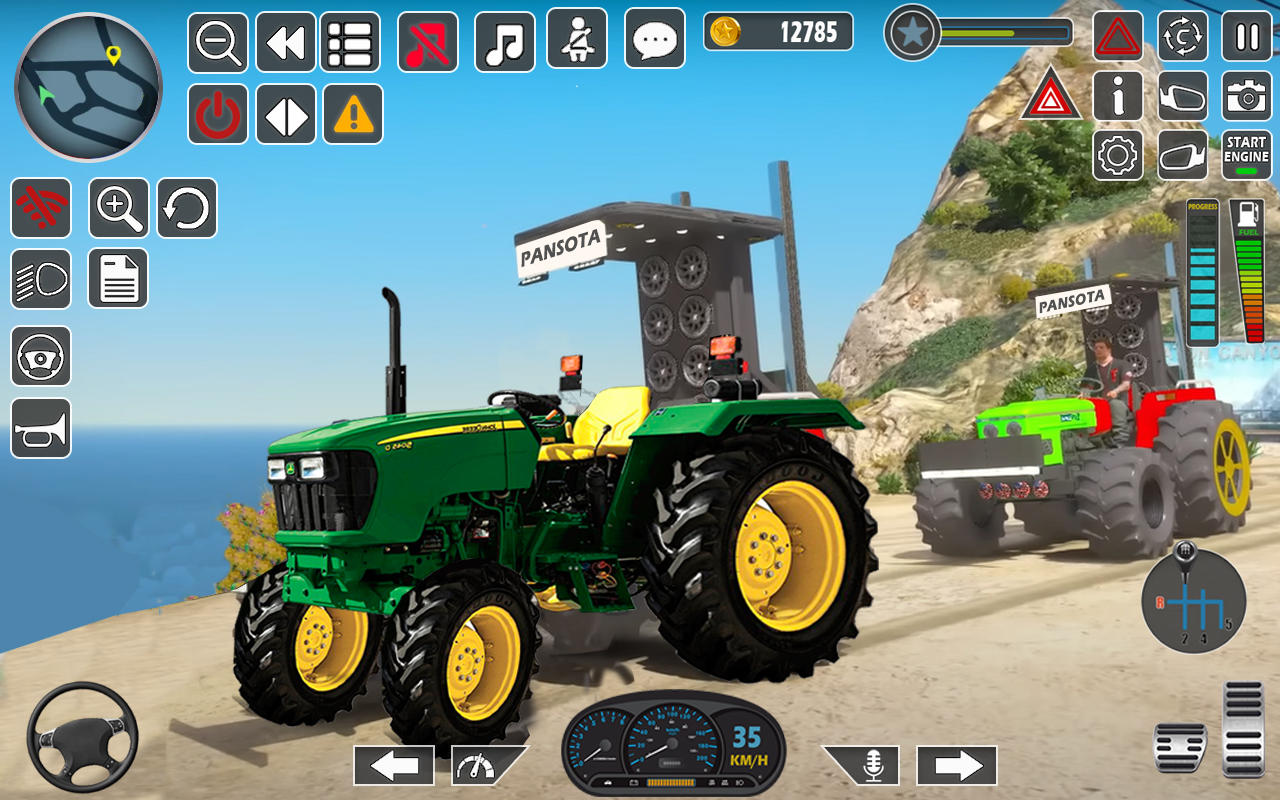 US Tractor Trolly Game 3D Game Screenshot