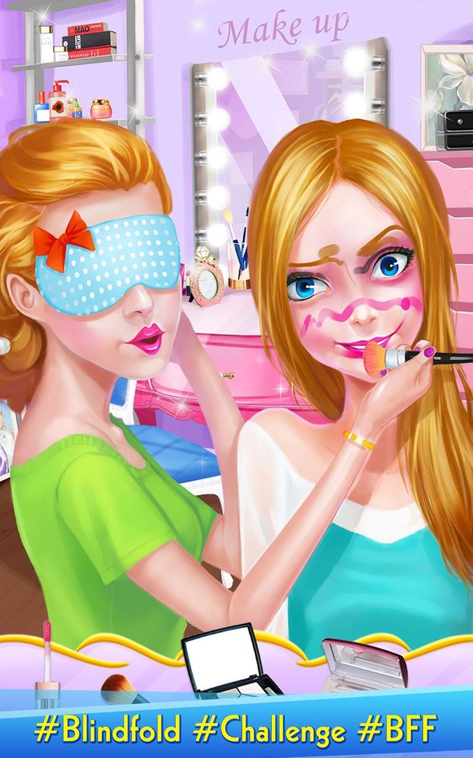 Blogger Girl: Blindfold Makeup screenshot game