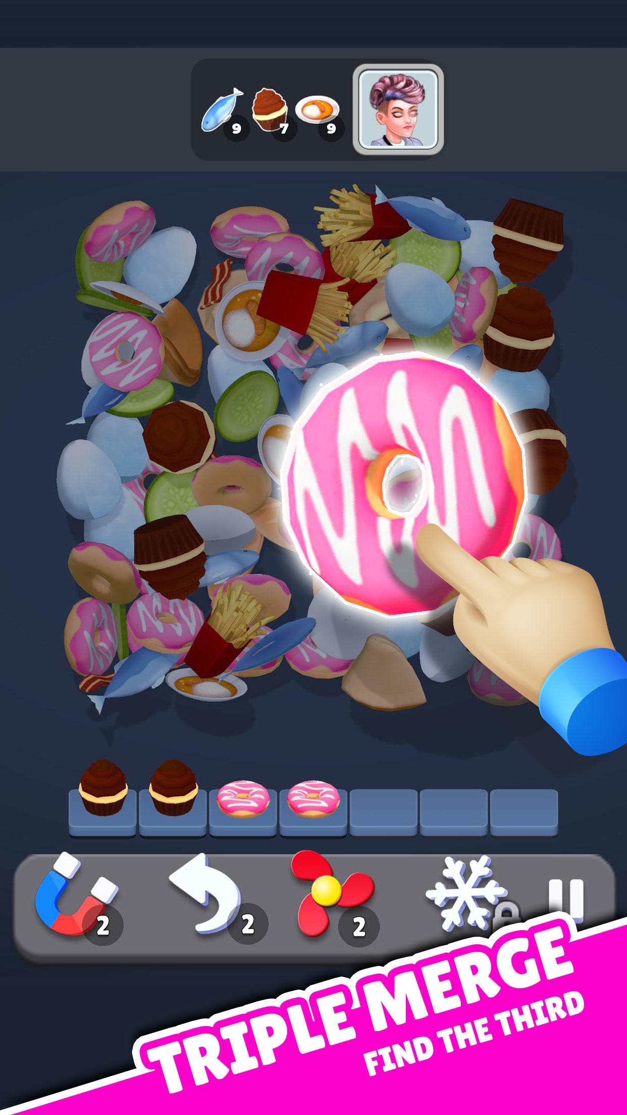 Screenshot of Match Food - Triple Match 3d