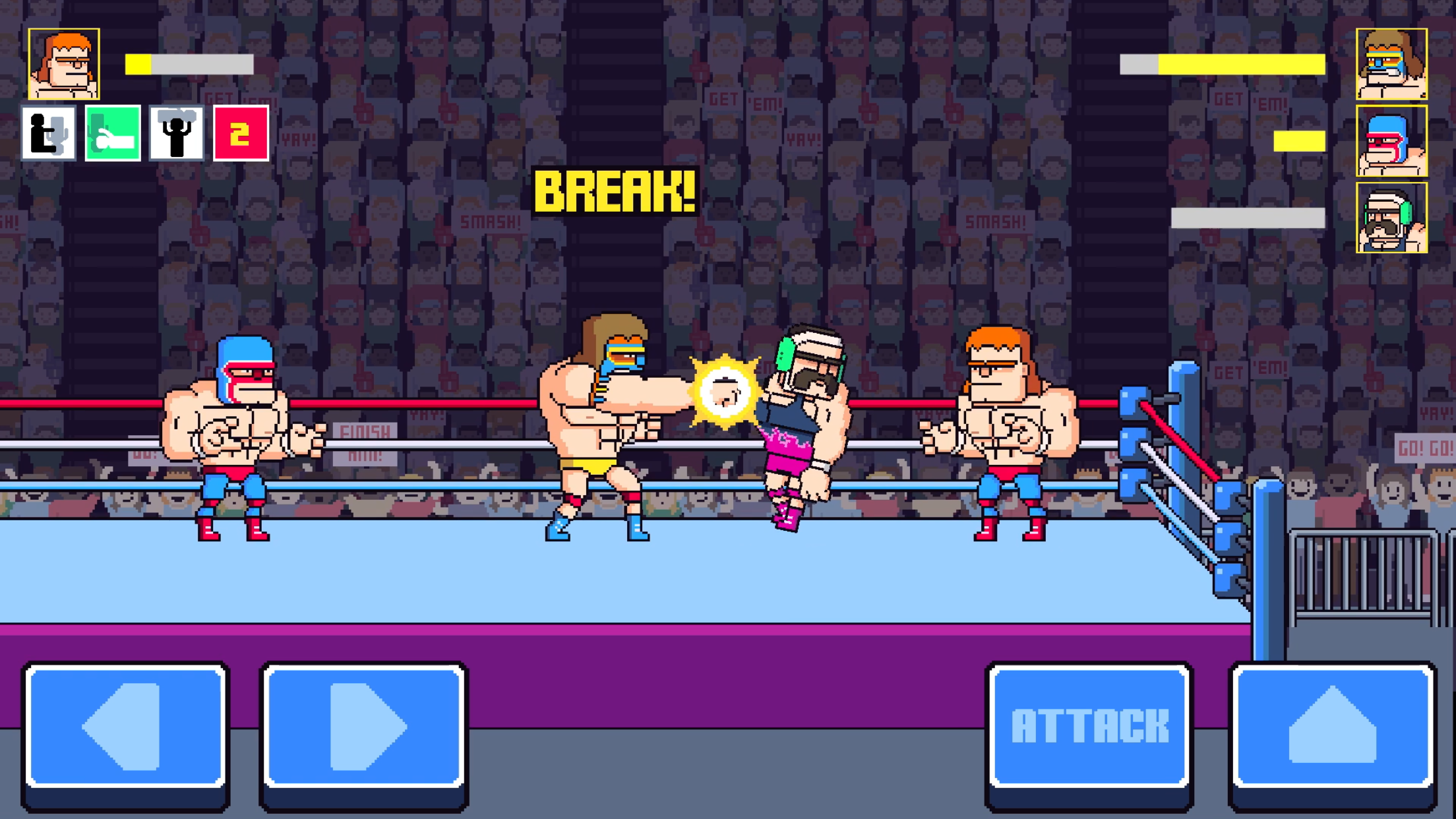 Rowdy City Wrestling Game Screenshot