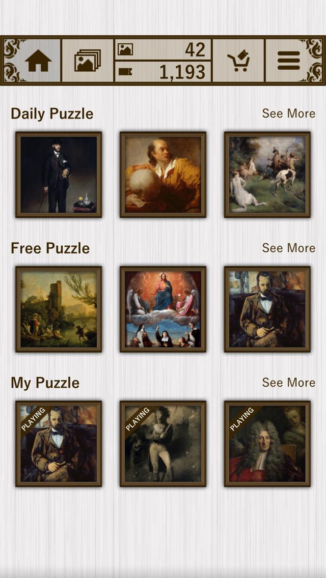 Screenshot of Slide Puzzle Museum