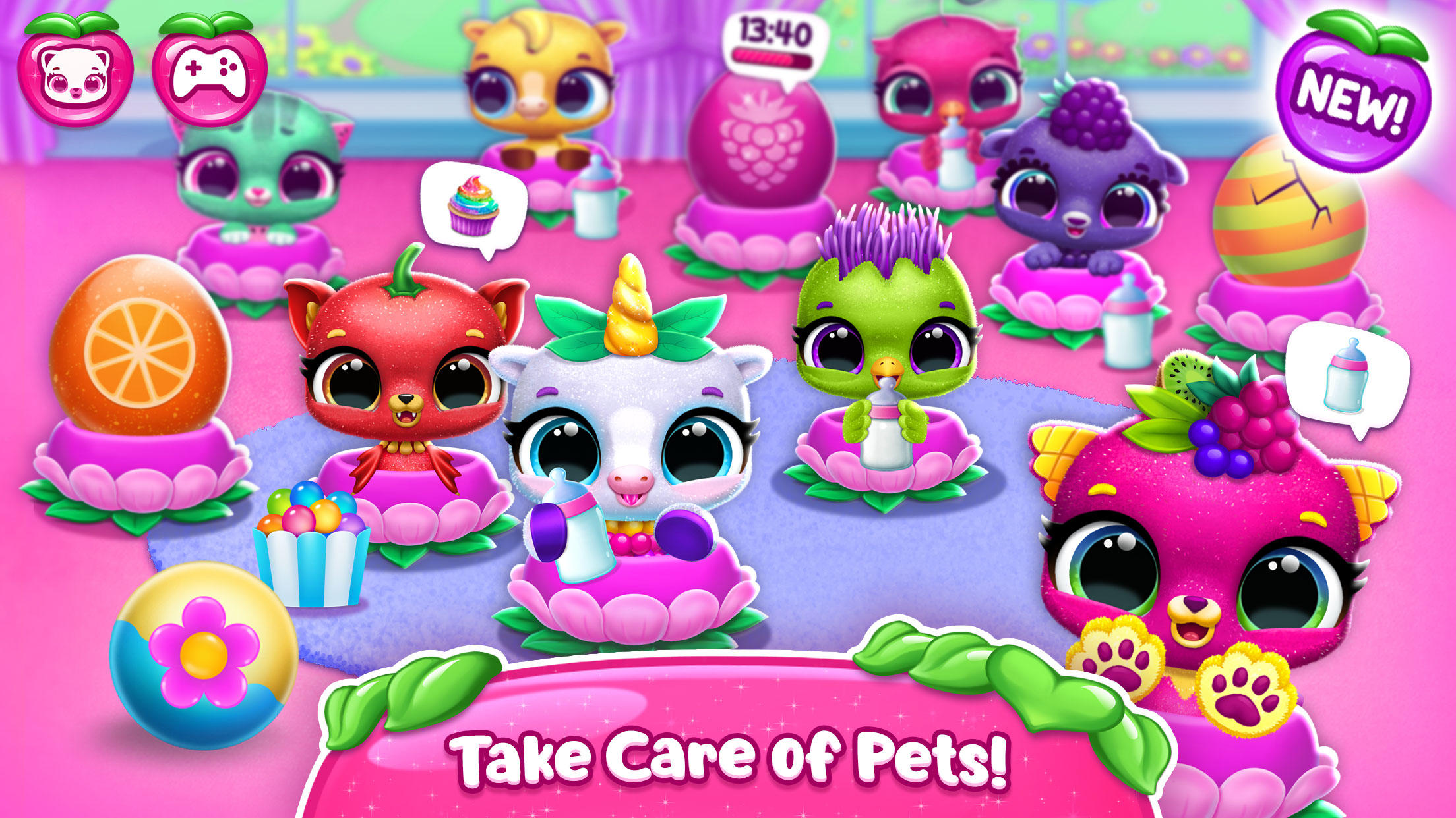 Captura de Tela do Jogo Fruitsies - Pet Friends