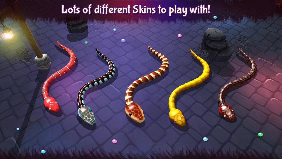 Screenshot of 3D Snake . io