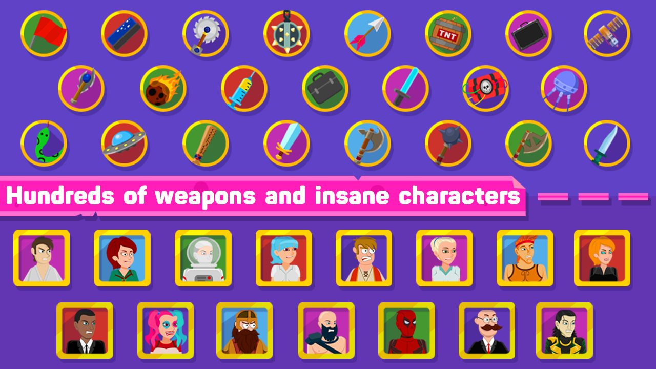 Ragdoll Warriors : Crazy Fighting Game Game Screenshot