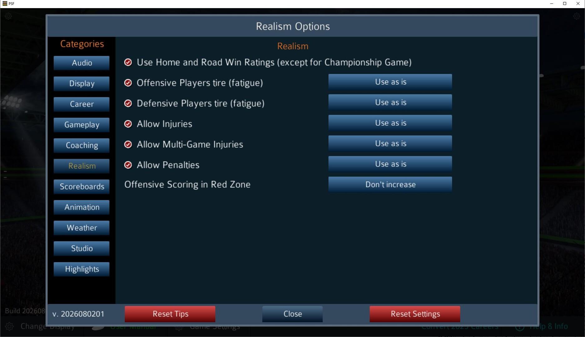 Pro Strategy Football 2026 Game Screenshot