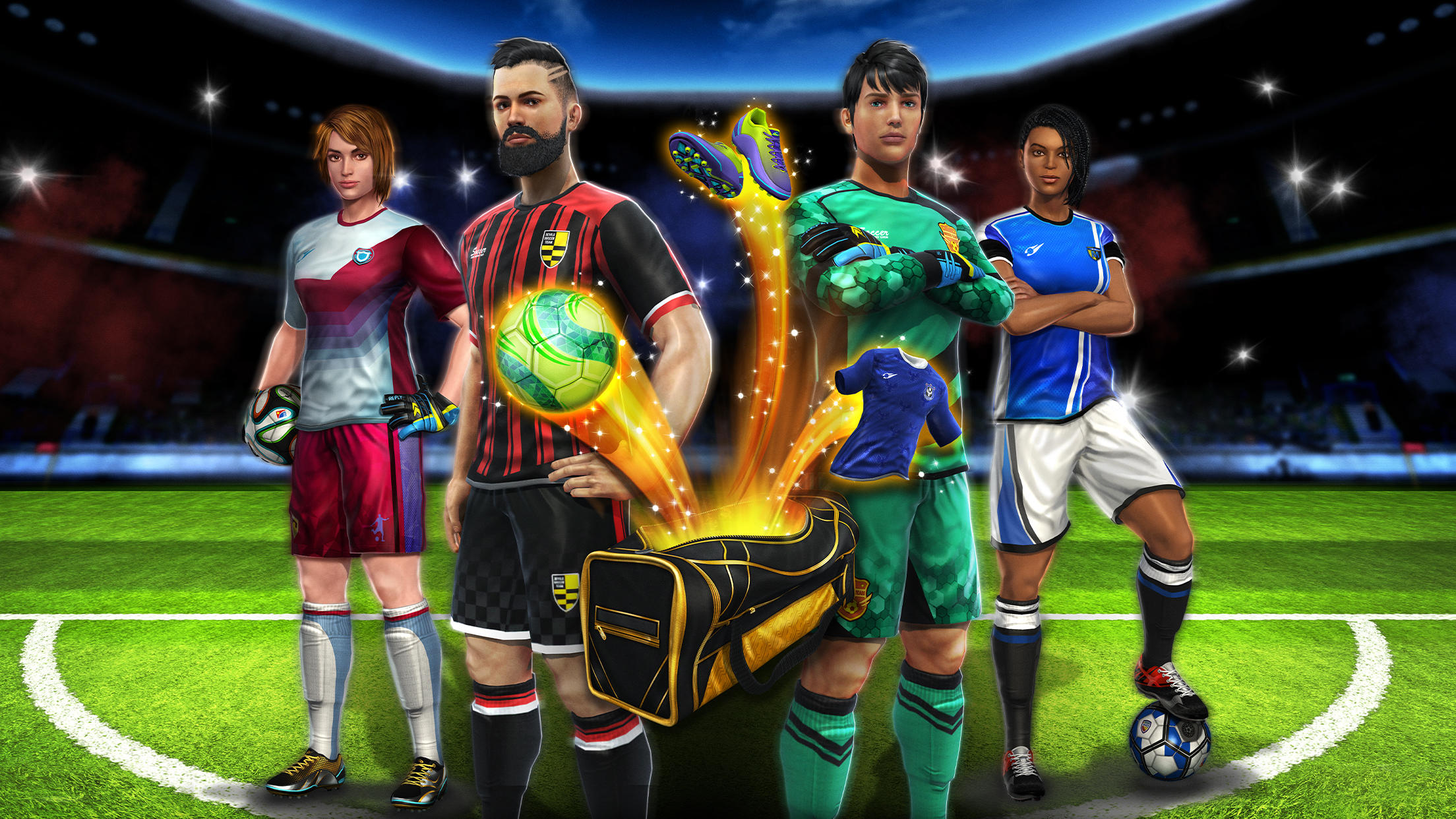 Captura de Tela do Jogo Football Strike: Online Soccer