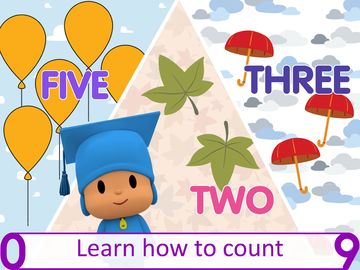 Pocoyo's Numbers game: 1, 2, 3 Game Screenshot