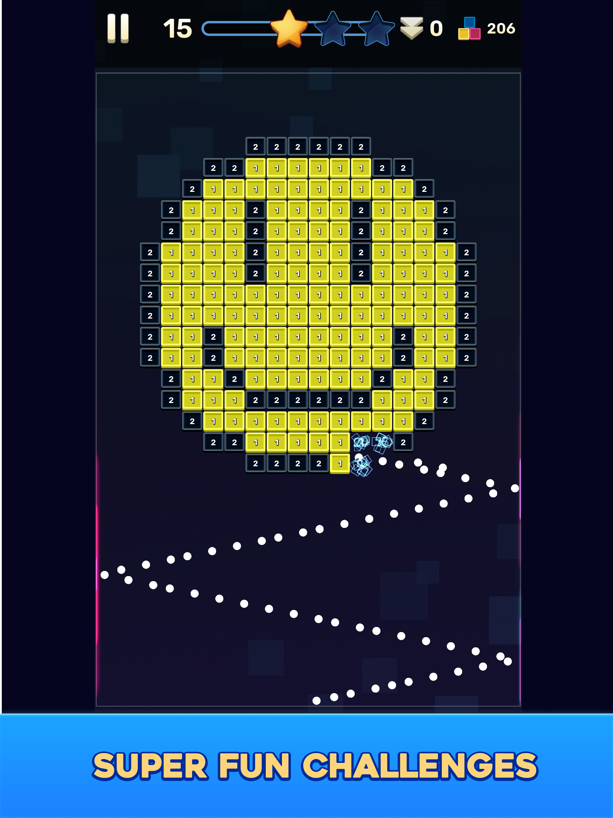 Screenshot of Brick Breaker: Journeys