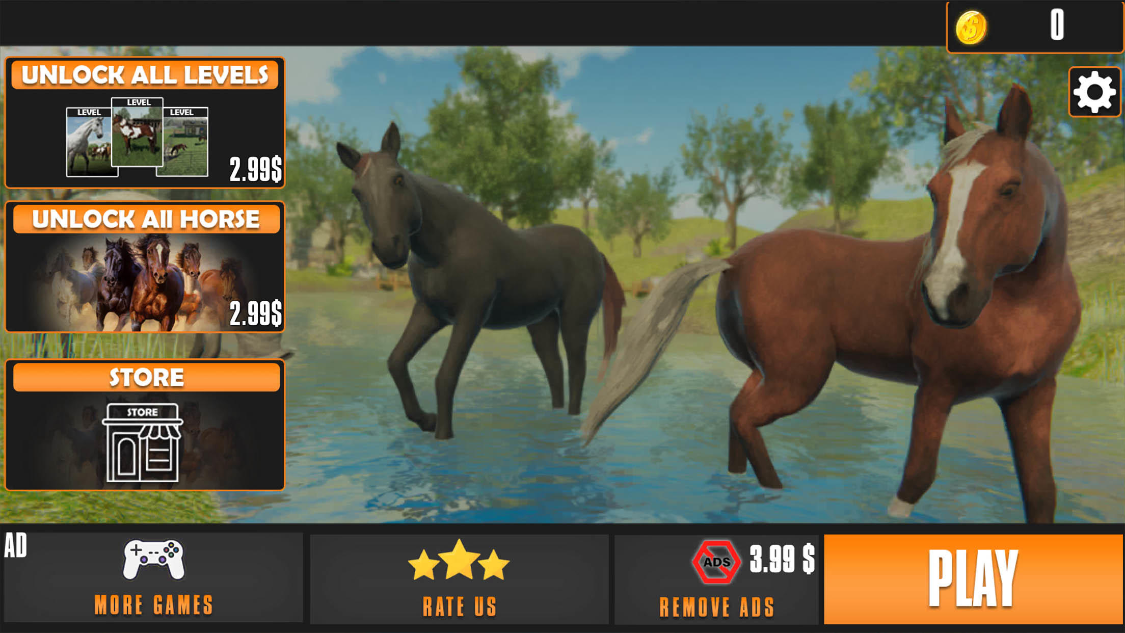 Horse Family Animal Simulation 3D - Jogo Gratuito Online