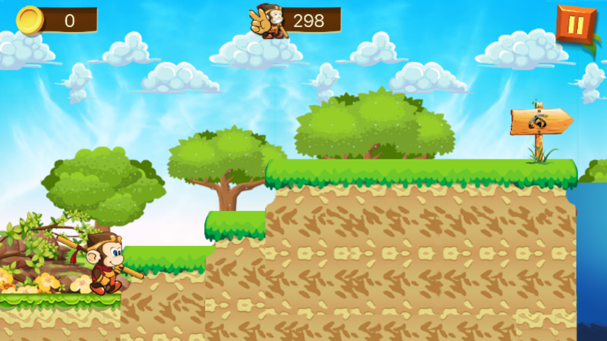 Super Monkey Run Game Screenshot