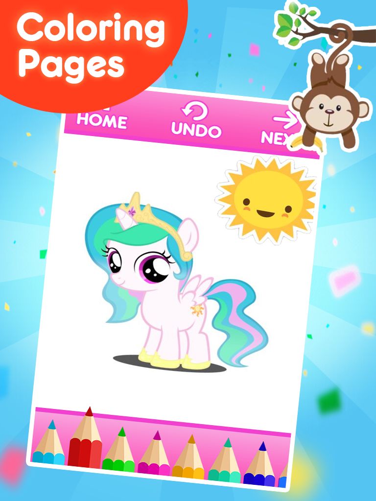 Screenshot of Coloring Games for Little Pony