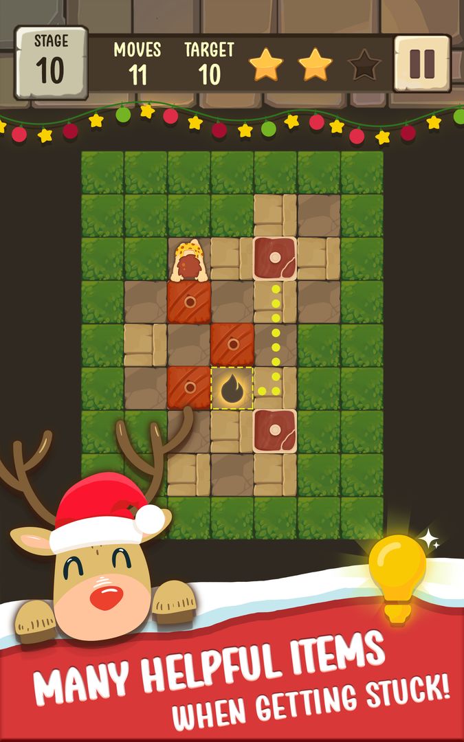 Sokoban Meat - Maze puzzle – Push Meat Maze 게임 스크린 샷