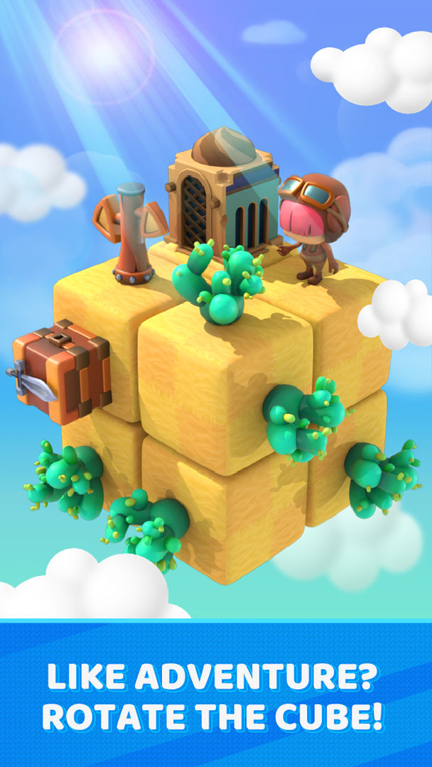 3D Cube Adventure: Puzzle Game 게임 스크린 샷