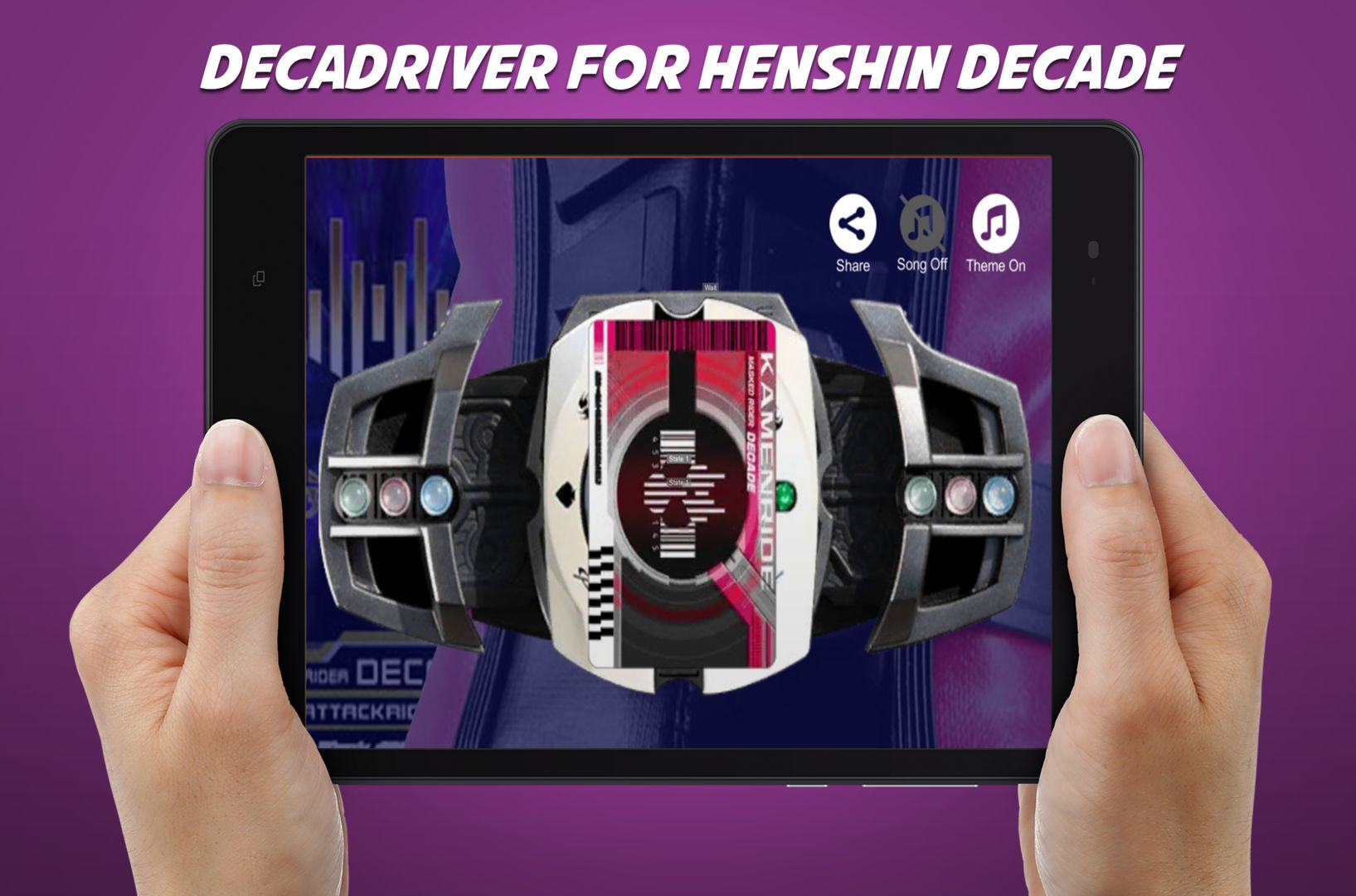 Screenshot of DX Henshin belt for decade henshin