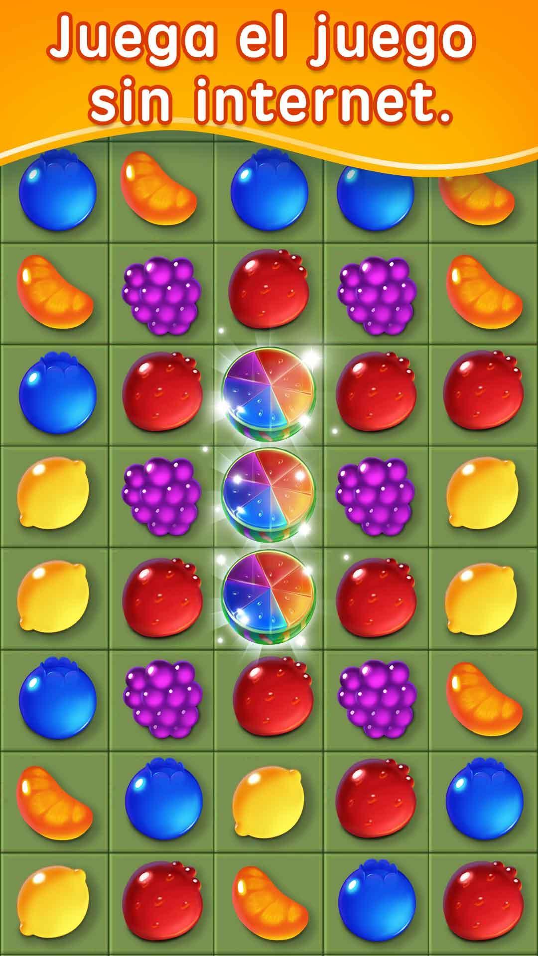 Captura de Pantalla del Juego Explosión de dulces de frutas