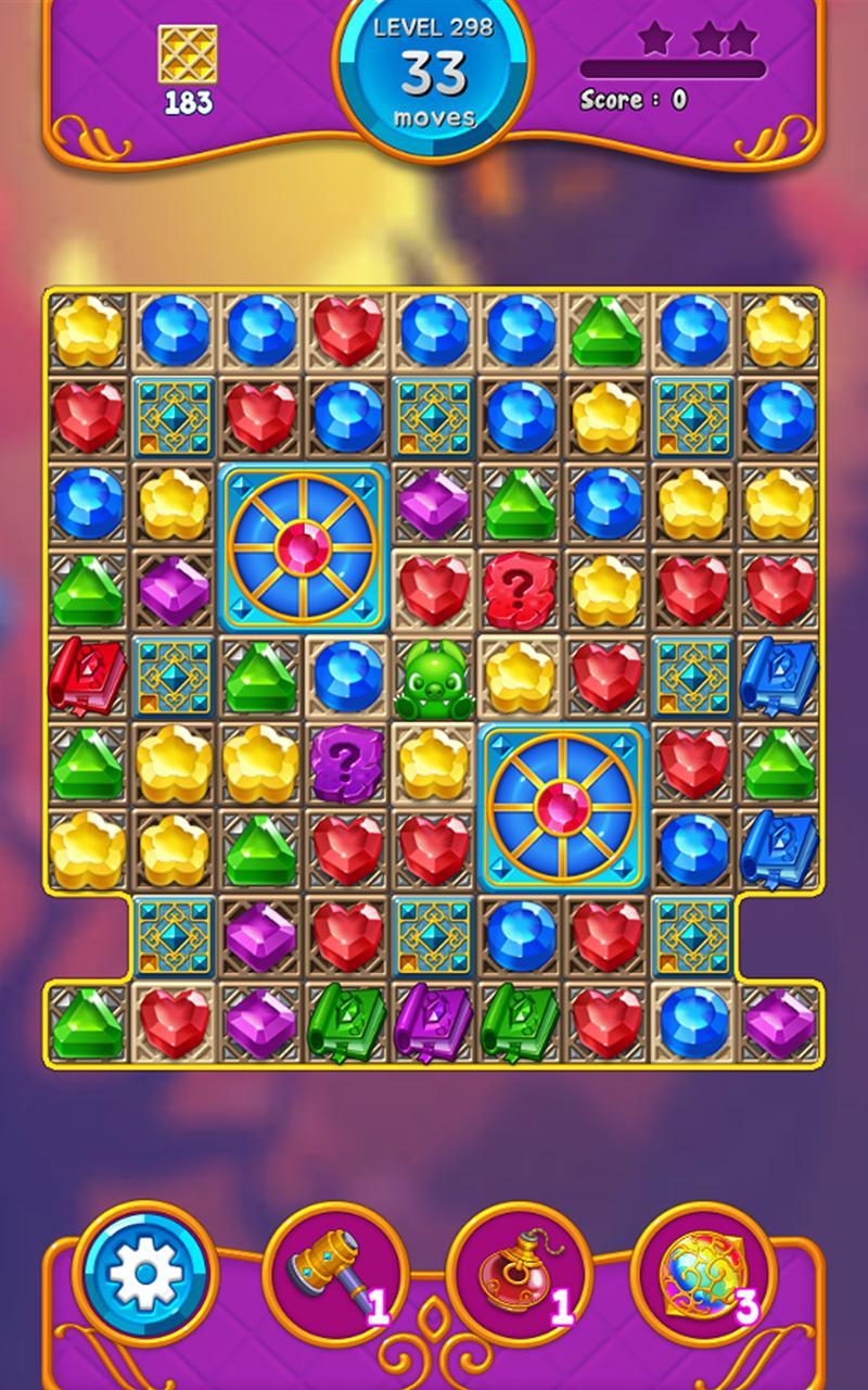 Jewel Witch - Match 3 Game Game Screenshot