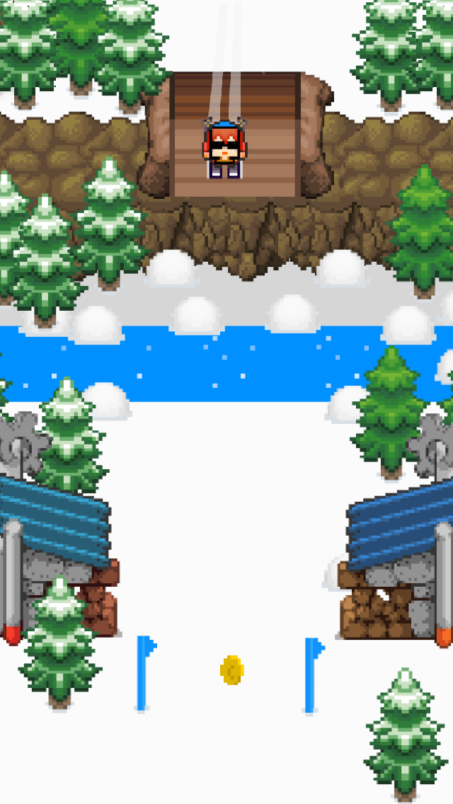Slippy Slopes Extreme Ski Race Game Screenshot