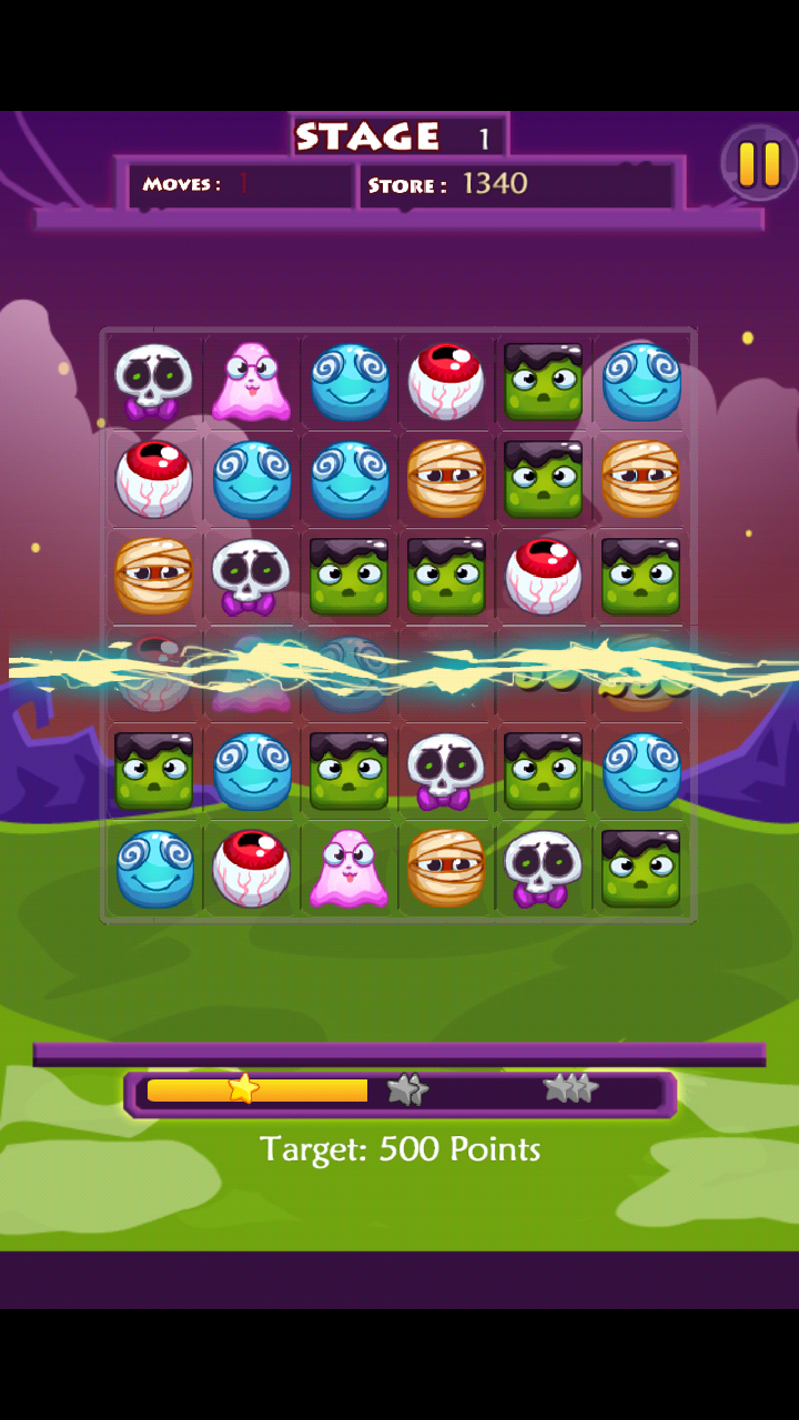 Witch Match Game Screenshot