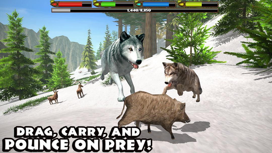 Ultimate Wolf Simulator 게임 스크린 샷