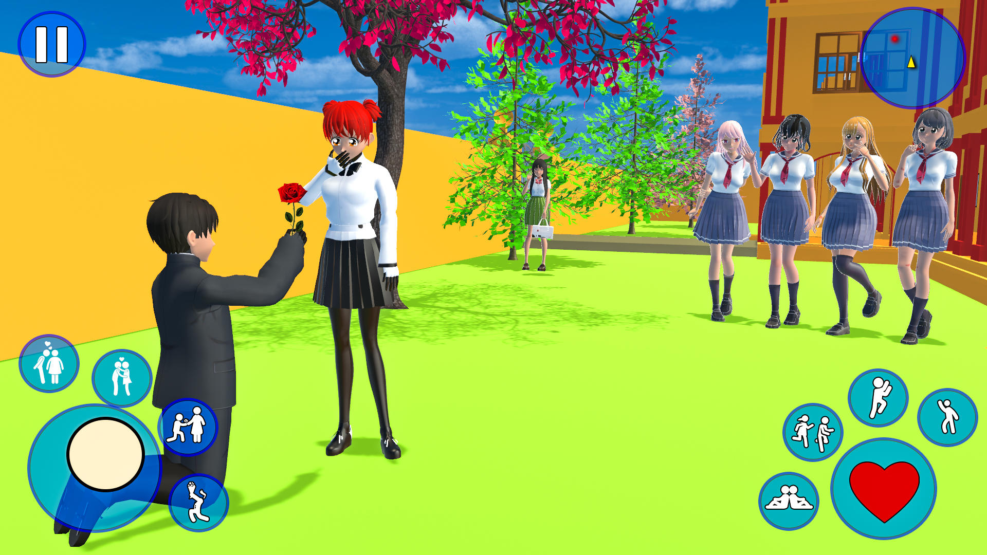 Anime School Girl 3D Girl Game Game Screenshot