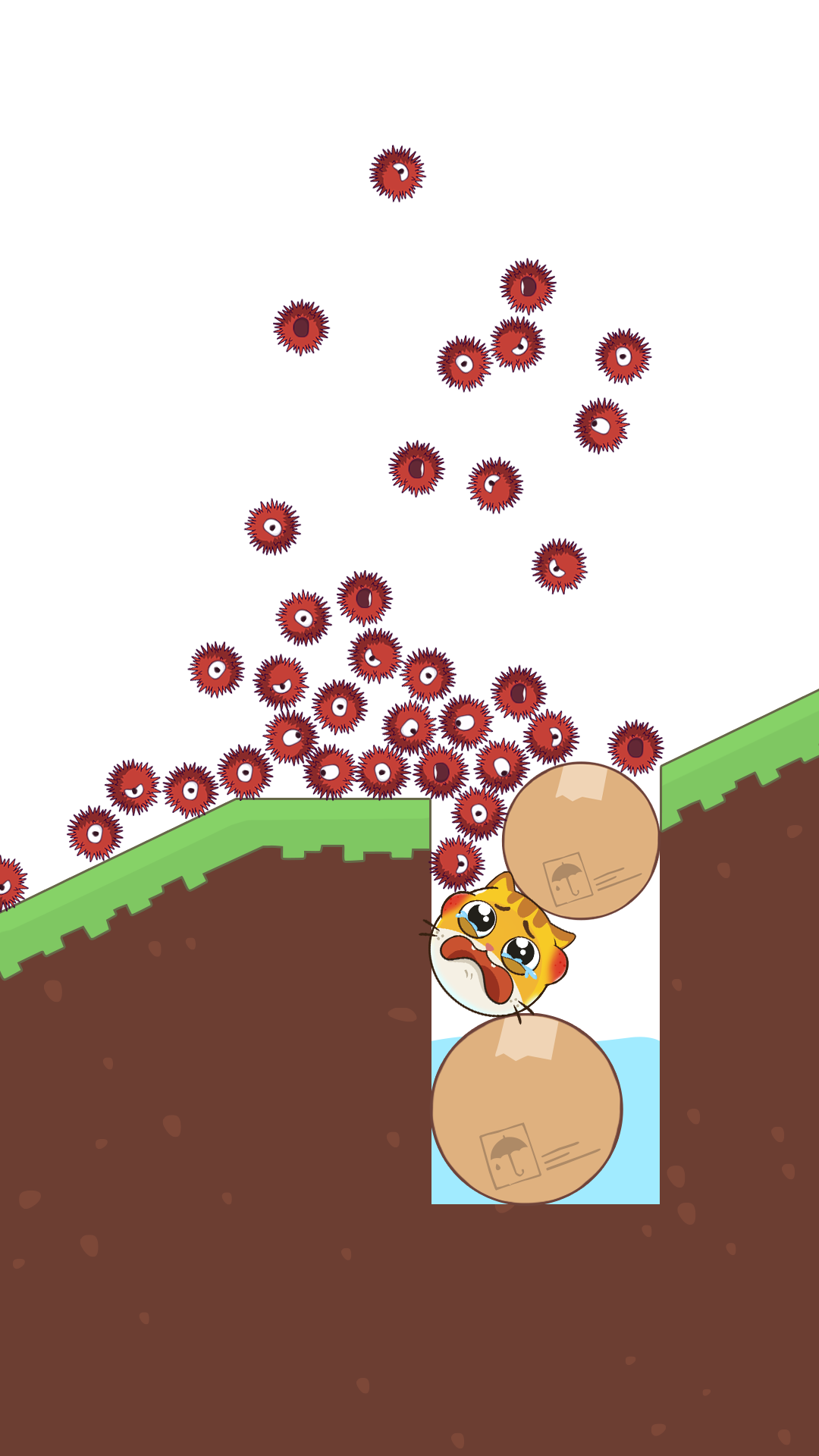 Hide Cat: Tap to save Game Screenshot