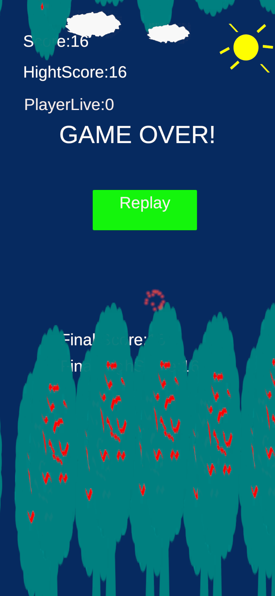 Fly overTree of a Bird Game Screenshot
