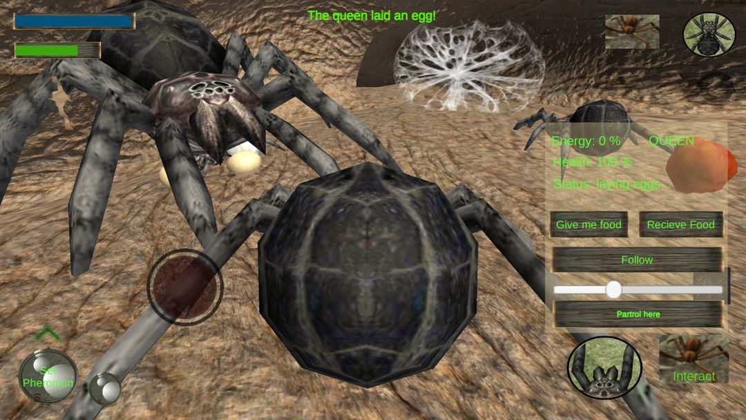 Spider Nest Simulator - insect and 3d animal game 게임 스크린 샷
