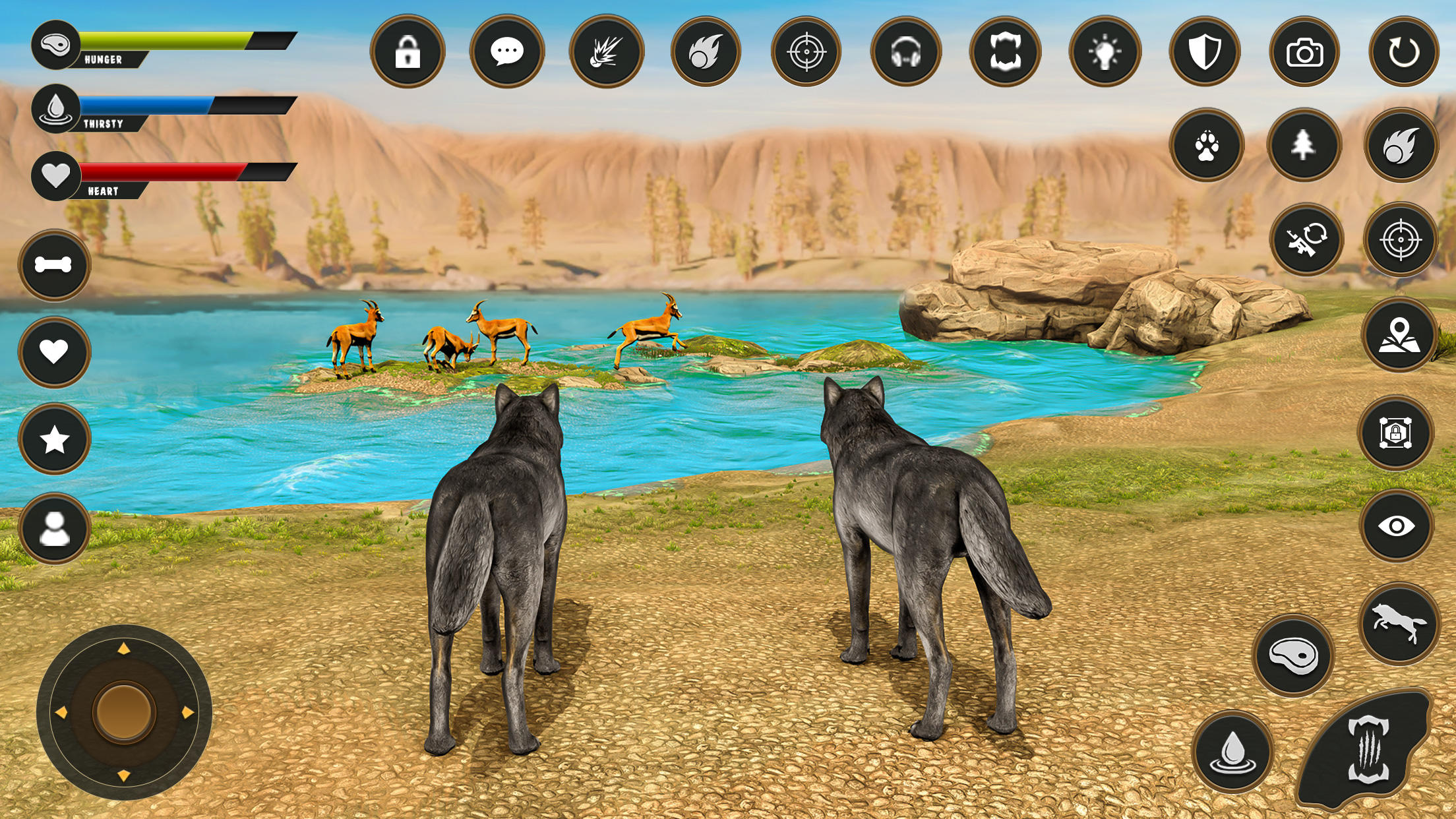 Jogos 3D de simulador de lobo selvagem versão móvel andróide iOS apk baixar  gratuitamente-TapTap