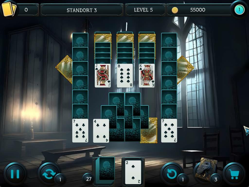 Mystery Solitaire. The Black Raven 4 screenshot game