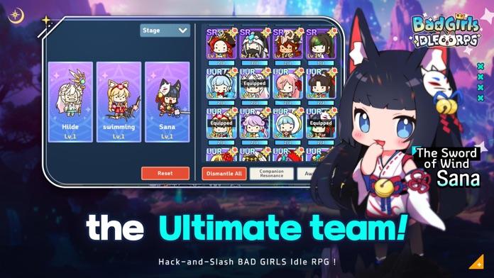 Bad Girls IDLE RPG Game Screenshot