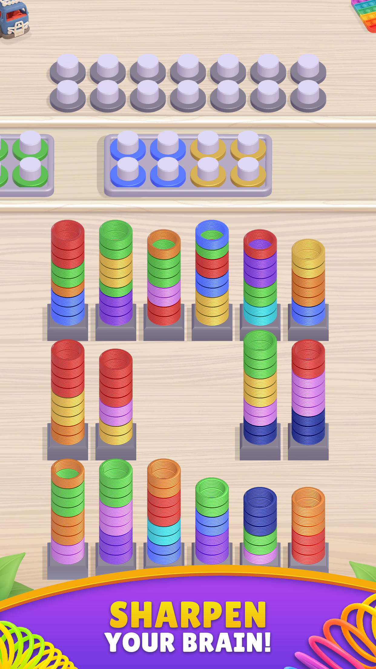 Slinky Sort Game Screenshot