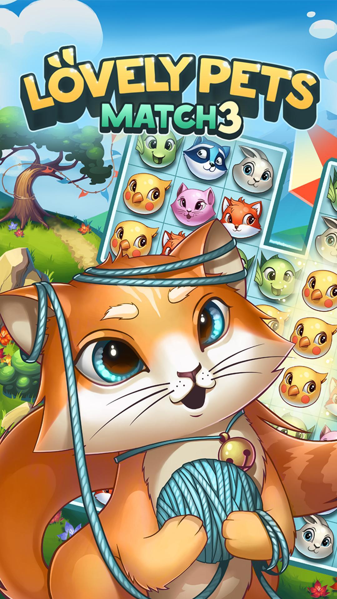 Lovely Pets: Match 3 Game Screenshot