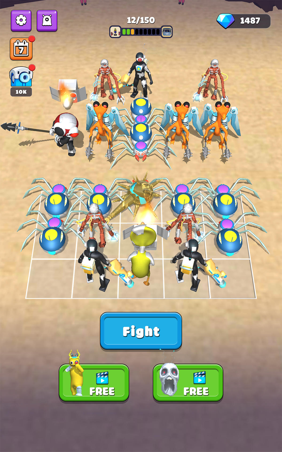 Screenshot of Merge Rainbow Friend 100 Doors